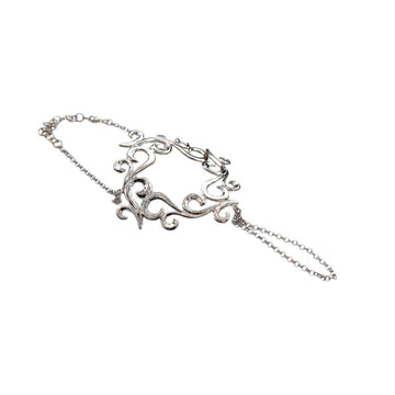 "SIlver slave bracelet hand chain"