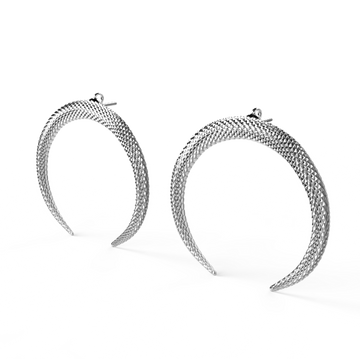 Sterling silver earrings "Snake"